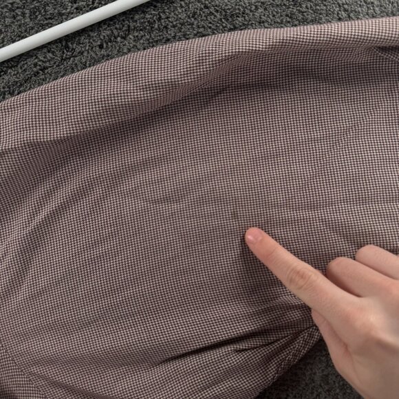 Ralph Lauren Blake Long Sleeve Cotton Button Up Shirt Brown Houndstooth 2XL - Picture 15 of 16